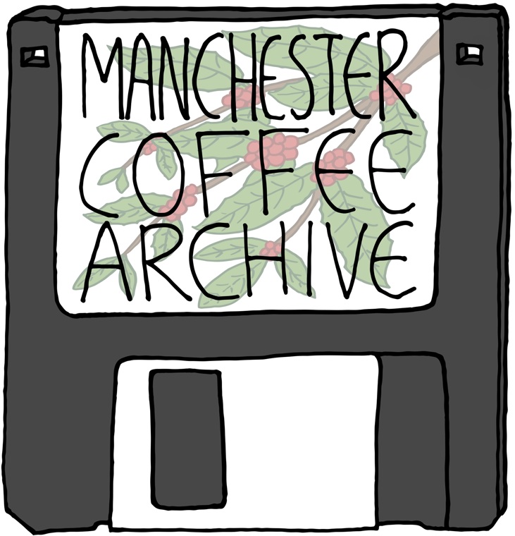 Manchester Coffee Archive Floppy Disk Logo
